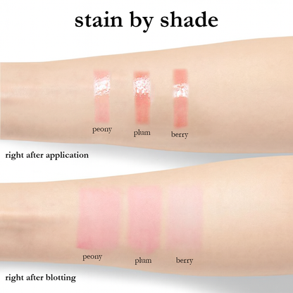 Korean Apple Lip Tint Stain Trio - Hydrating, Long lasting and Plumping